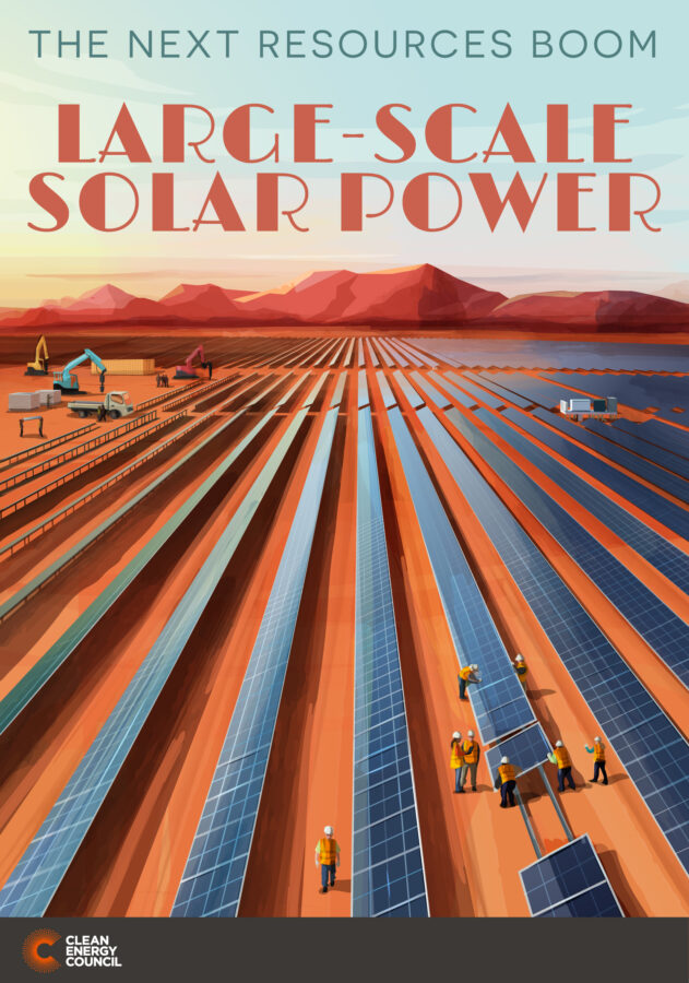 Clean Energy Council solar illustration poster